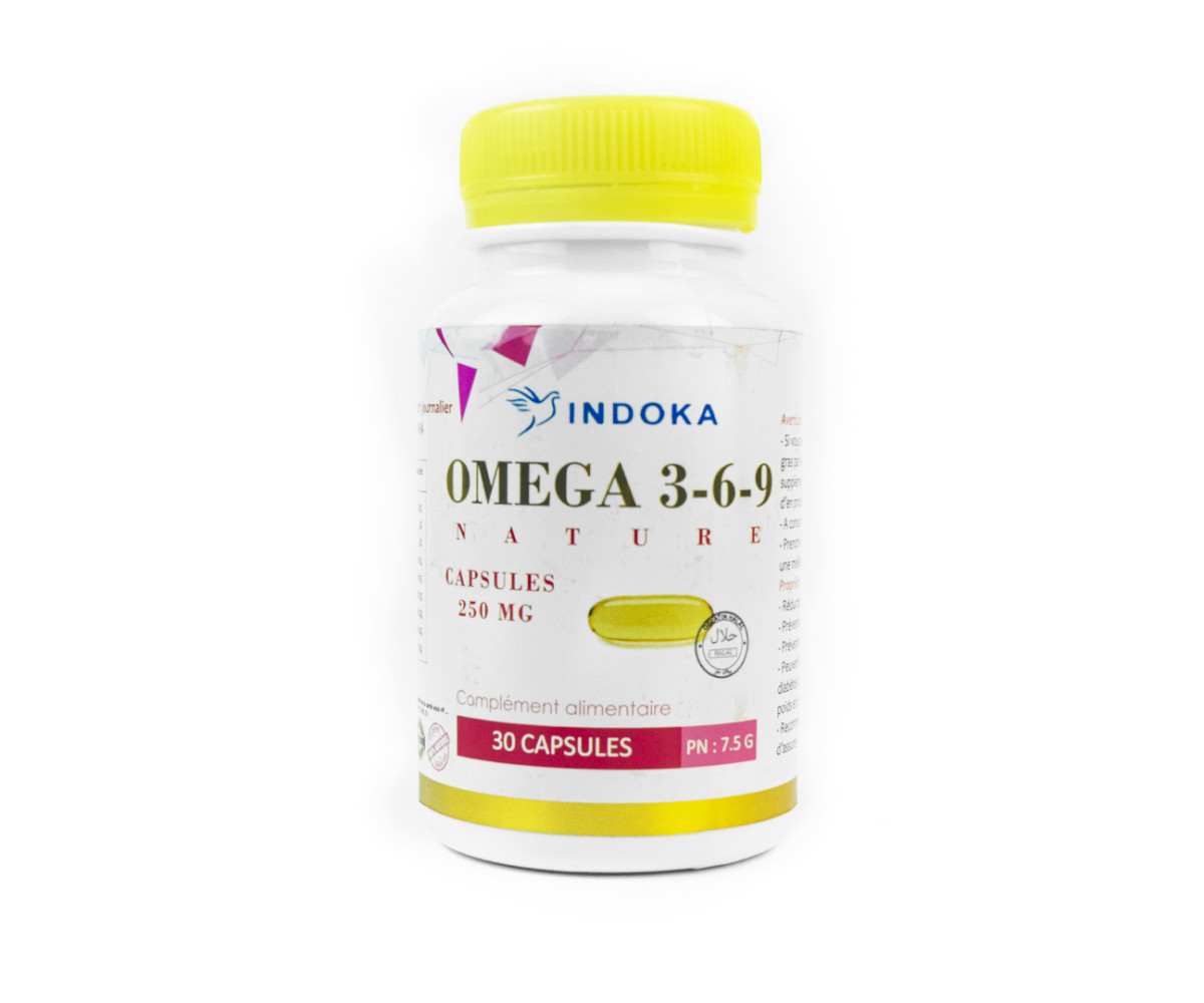 omega_3-6-9_30_capsules_250mg_indoka prix maroc